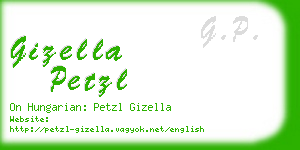 gizella petzl business card